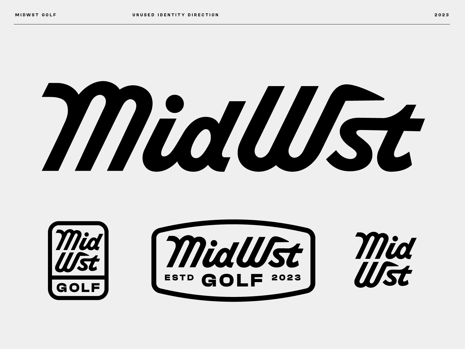 Example of MidWst Golf Logotype