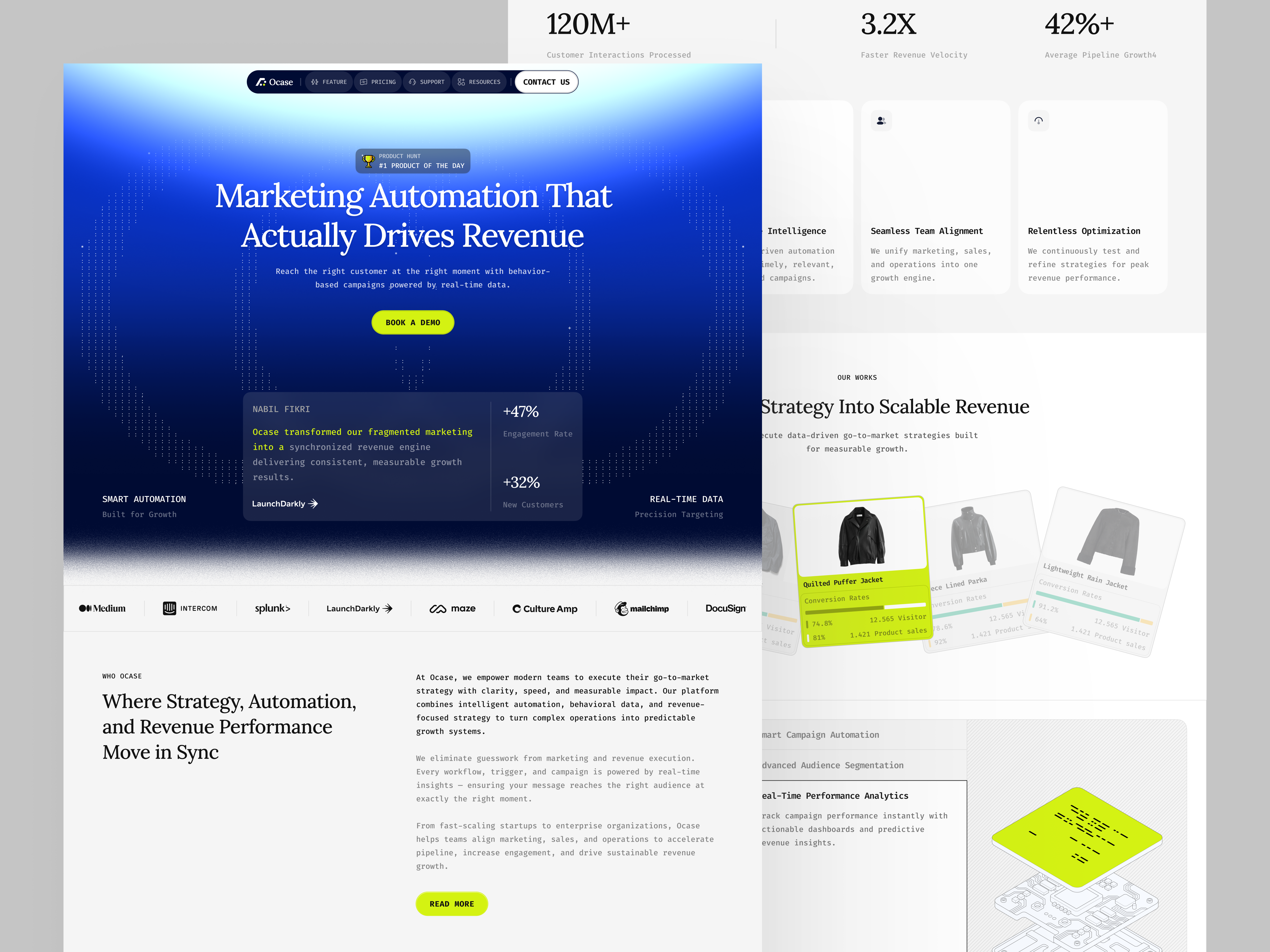 Example of Ocase - Digital Marketing Landing Page