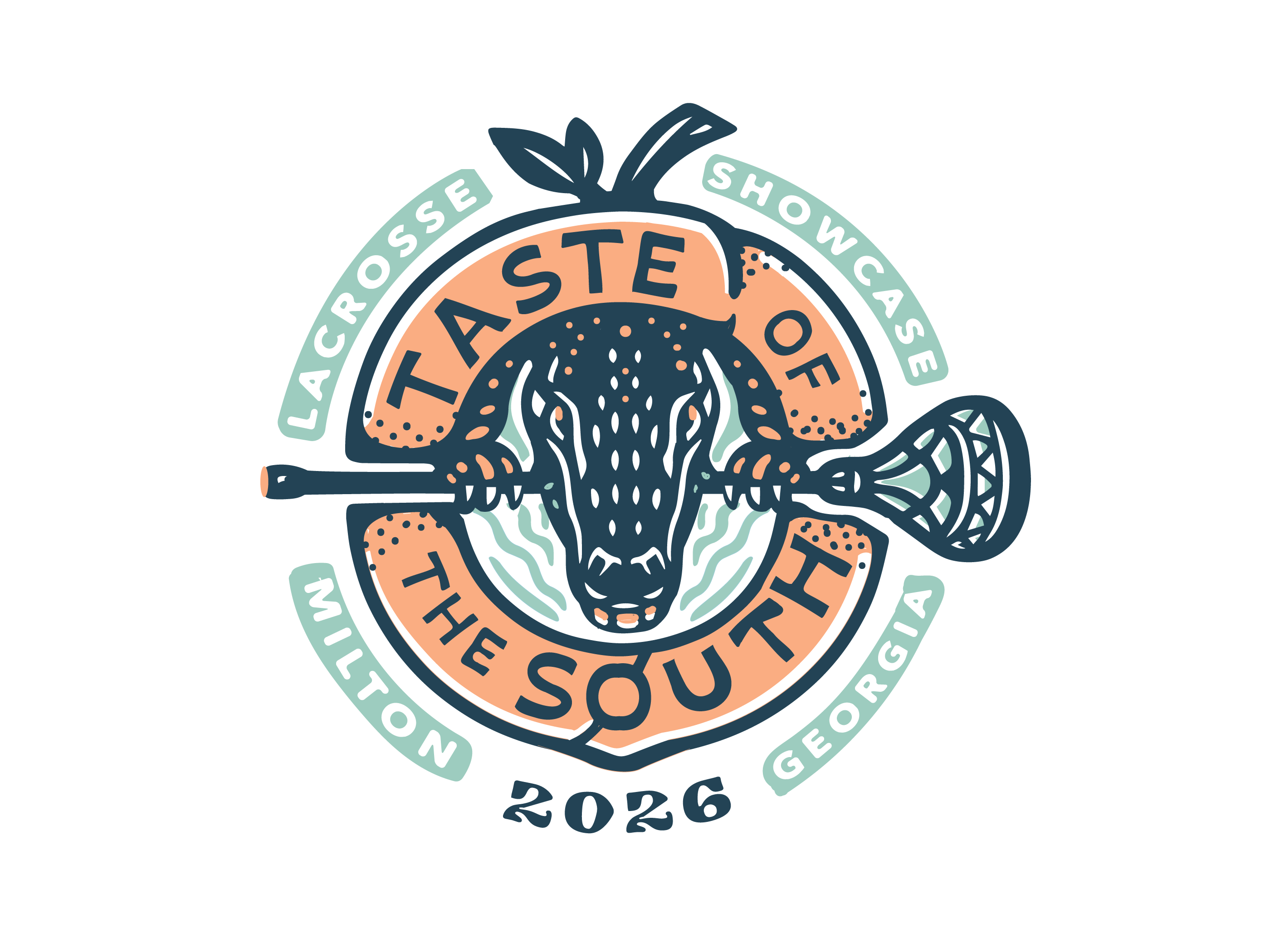 Example of Taste of the South - Gator Peach Illustration