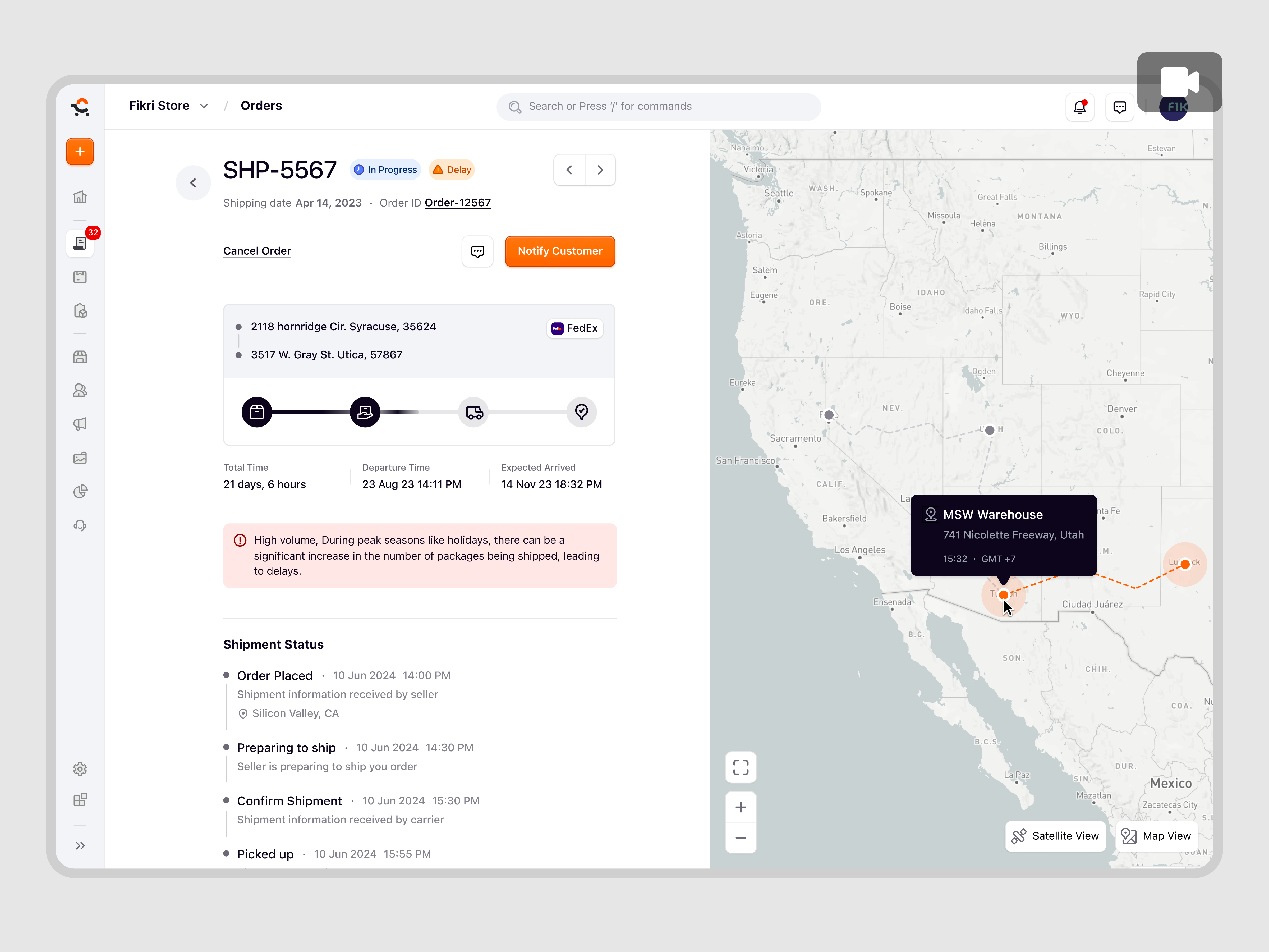 Example of Ecomiq – Ecommerce Delivery Tracking, Notifications & Scheduling