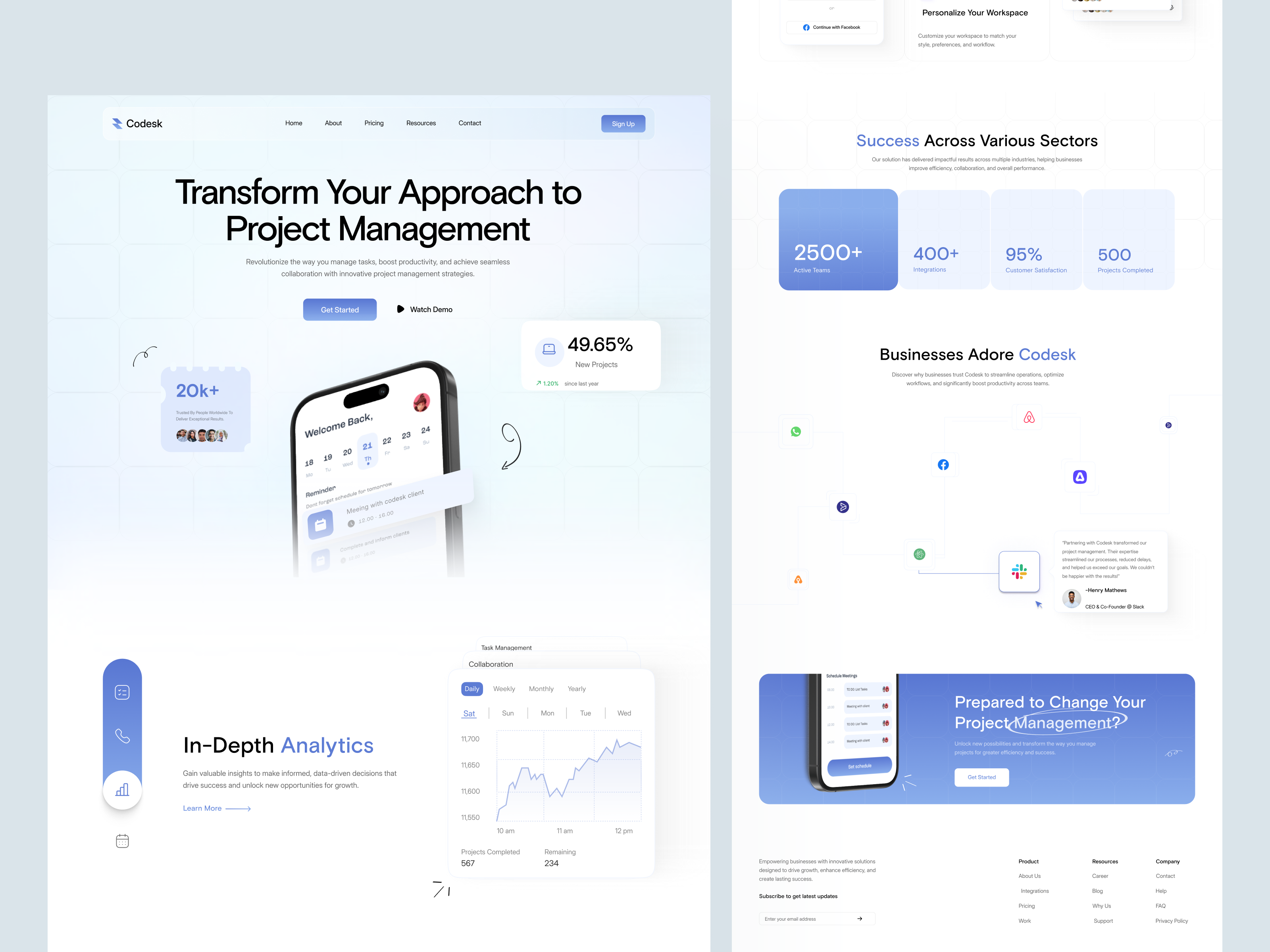 Example of Codesk - Project Management CRM Platform