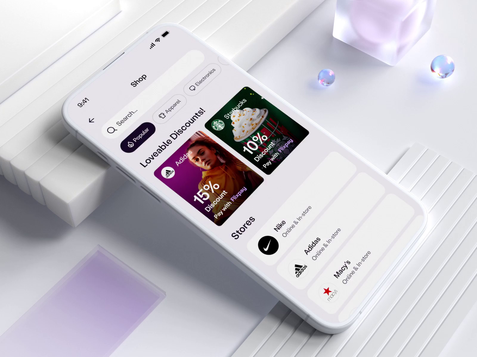 Example of Mobile App UI UX Design (5 Screens)