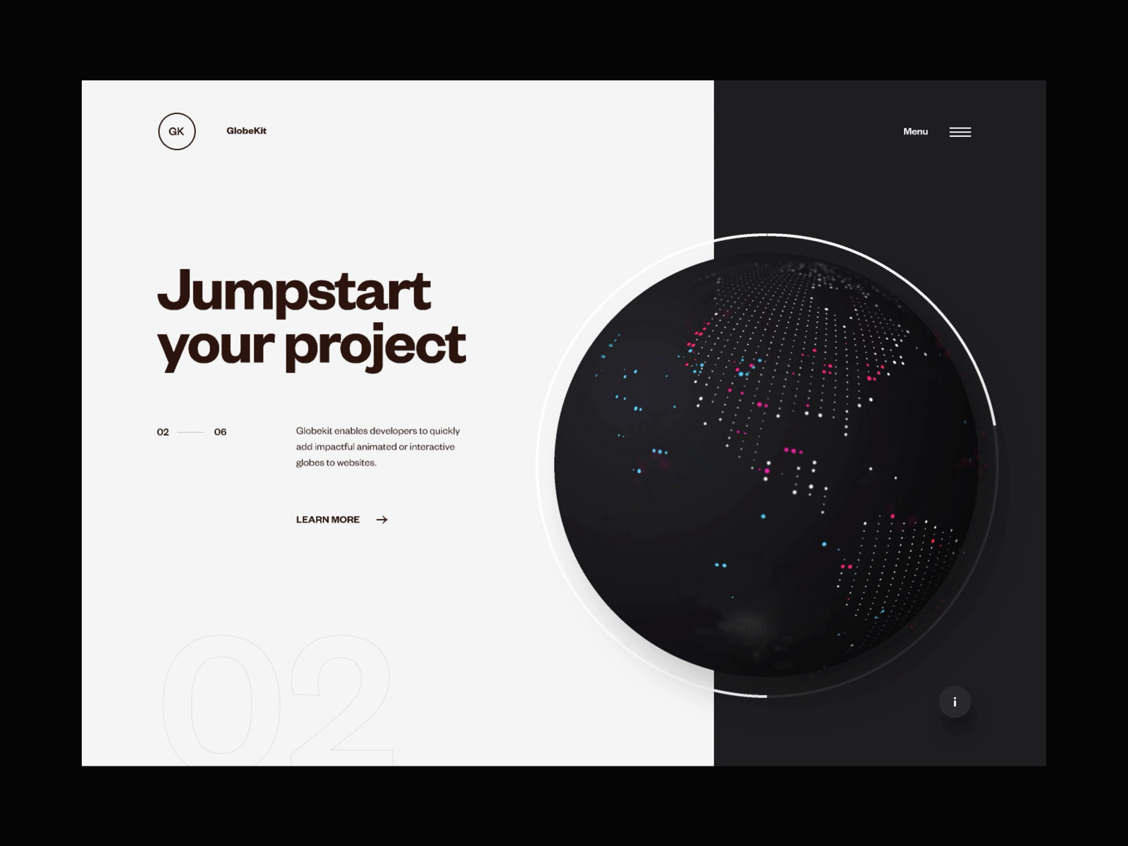 Example of GlobeKit Website Refresh - FAQs Transition